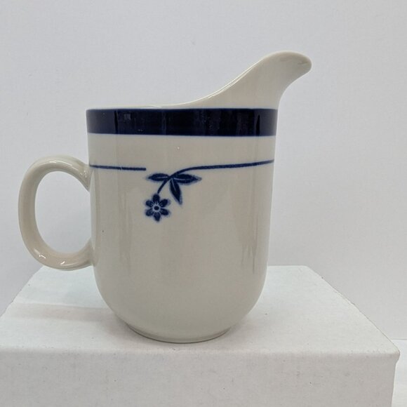 Sango Permastone Stoneware 316 Sahara Blue Flower 8 Oz Creamer Jug - Picture 3 of 7